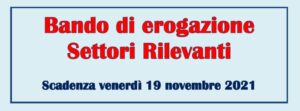 Bando di erogazione per Settori Rilevanti 2022