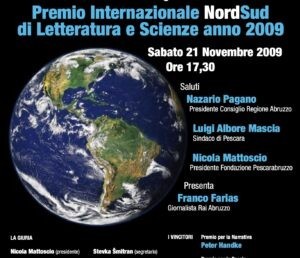 Premio Internazionale NordSud di Letteratura e Scienze anno 2009