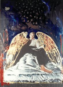 Angeli del nostro tempo, Mario Schifano, opera