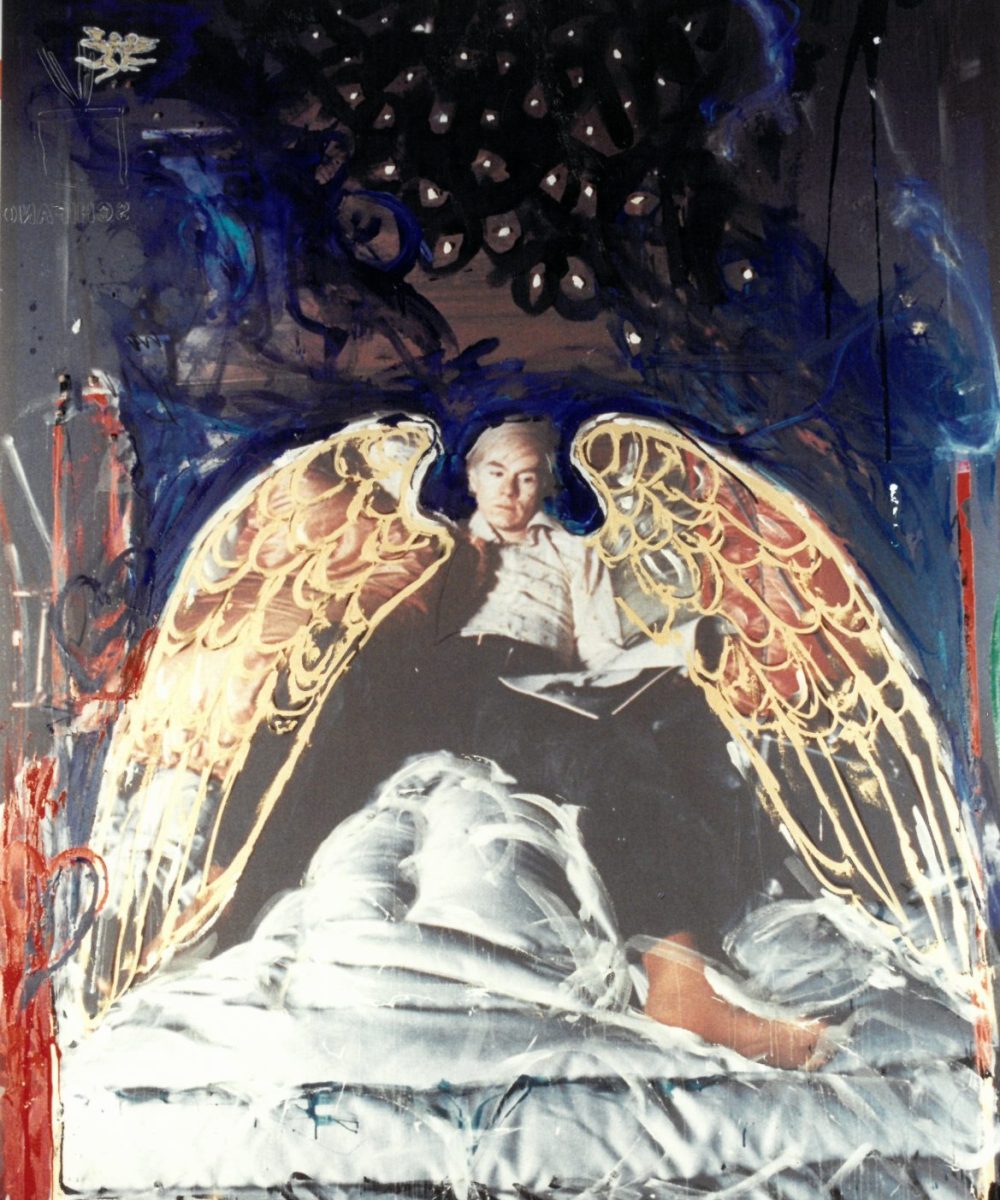 Angeli del nostro tempo, Mario Schifano, opera