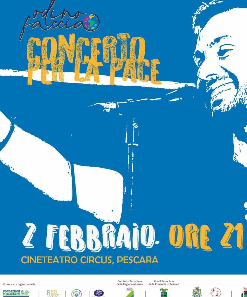 Odino Faccia in concerto a Pescara per la Pace