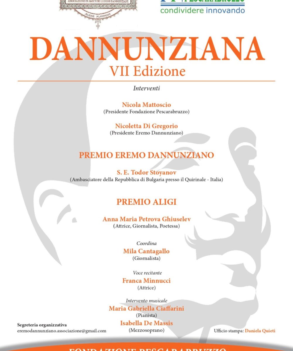 Cerimonia dei Premi Eremo Dannunziano e Aligi